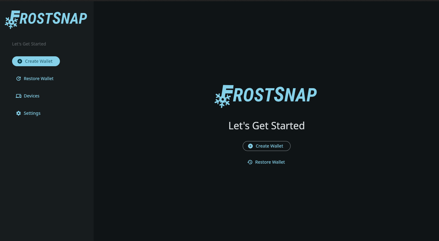 Frostsnap wallet